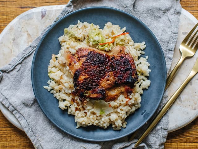 Miso Chicken with Rice