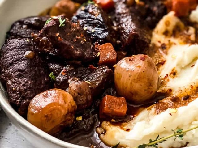 Greek Red Wine Beef Stew