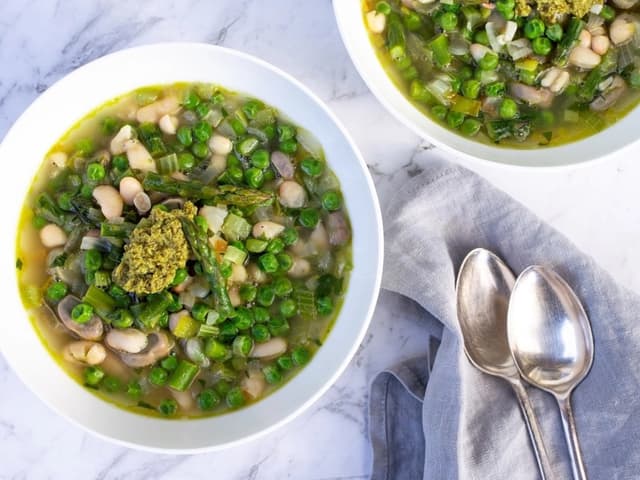 Mortadella & Pea Soup