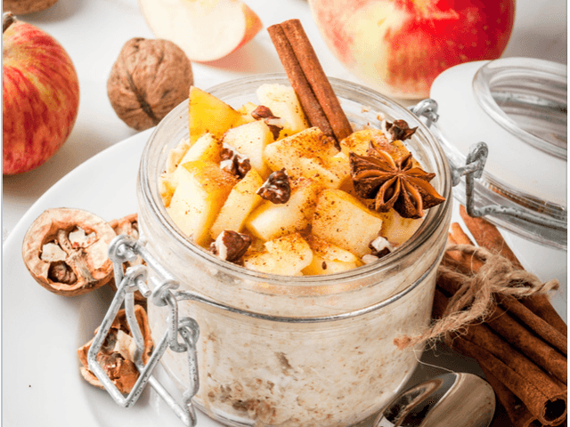 Apple Cinnamon 'Overnight Porridge'