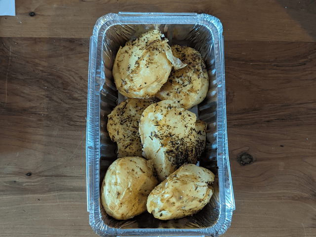 Smashed Herb Chat Potatoes - Tray