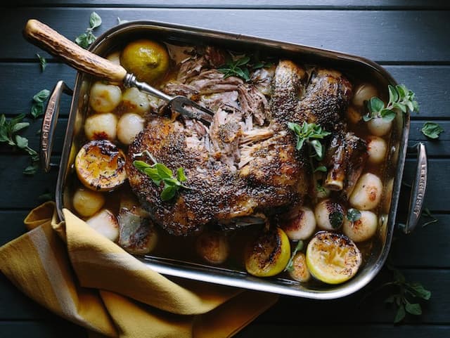 Greek Lamb Shoulder with Tzatziki