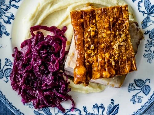 🐖 Roast Pork with Apple, Cabbage & Mash