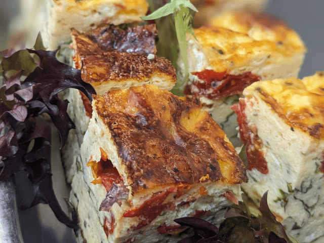 Tomato & Feta Frittata Bites | GF - Vegetarian - Halal