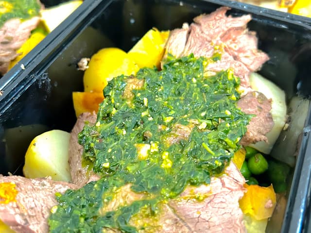Chimichurri Roast Beef with Roast Vegetables Large