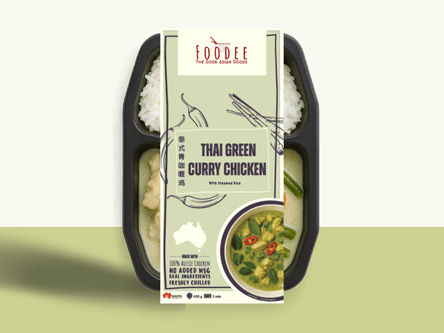 Foodee - Thai Green Curry Chicken with Steamed Rice