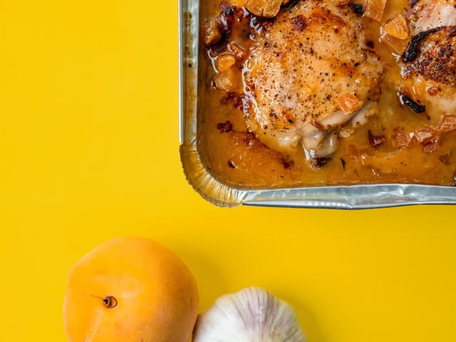 Apricot Chicken with Rice