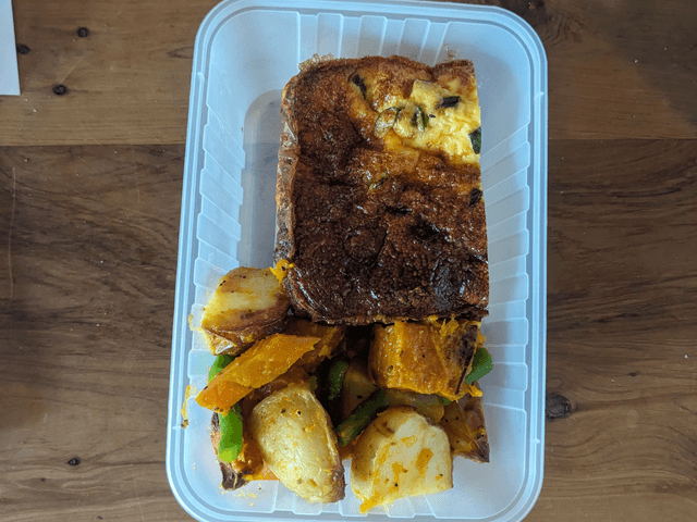 Lorraine Frittata w. Roasted Vegetable Medley