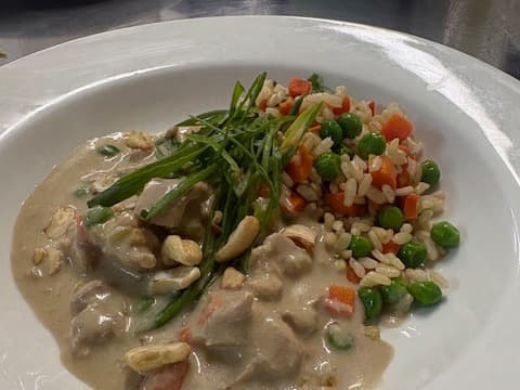 Chicken Cashew Satay w/Confetti Rice