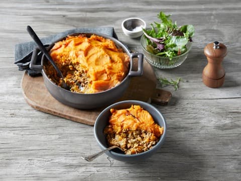 Sweet Potato Cottage Pie with Vegetables