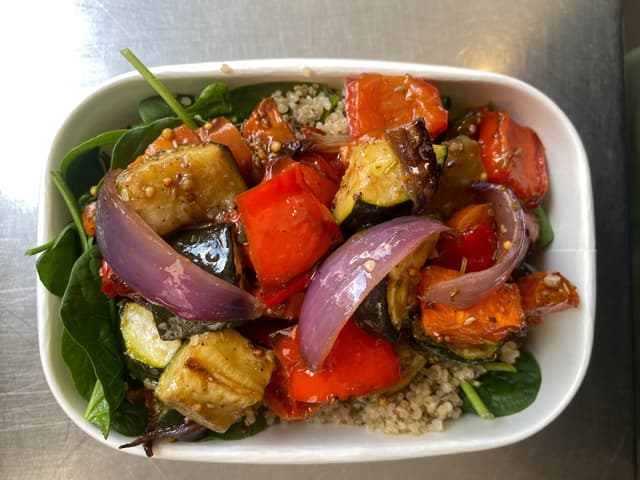 Herbed Quinoa with Roast Veg Salad