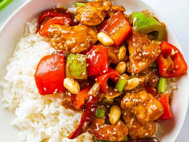 Kung Pao Chicken w White Rice