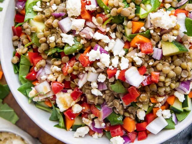 Bright Spring Salad w Lemon Balsamic Dressing