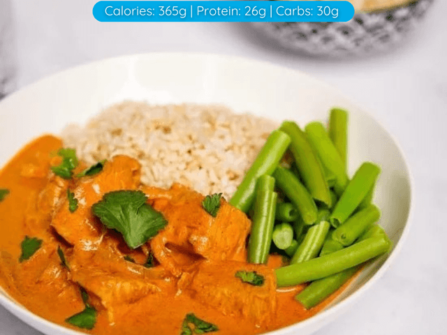 Butter Chicken with Brown Rice – Frozen
