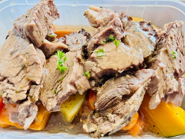 Roast Beef with Roasted Vegetables FODMAP