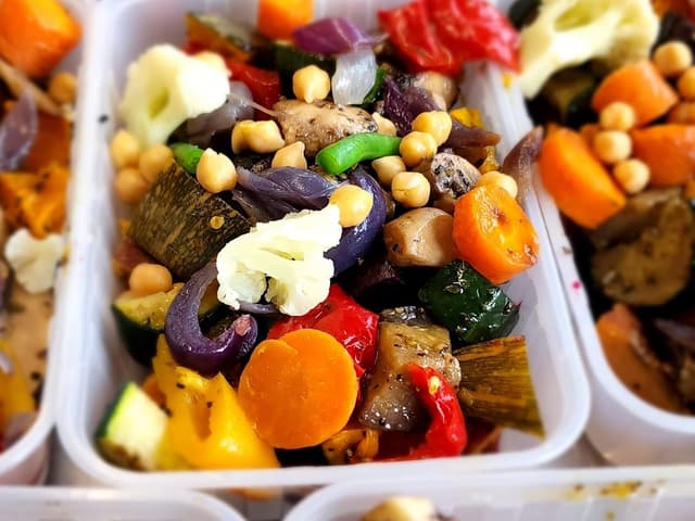 Vegan: Dukkah Roasted Vegetables