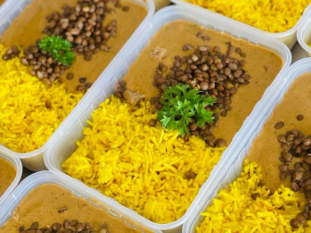 Vegan: Biryani with Dhal
