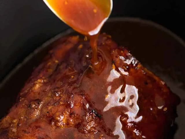 Slow Cooked Pork with a Honey Butter Crust