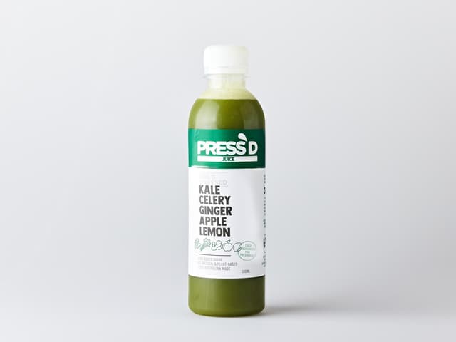 Press'd Kale, Celery, Ginger, Apple & Lemon Juice