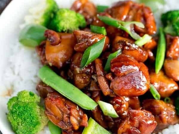 Teriyaki Chicken Stir Fry with White Rice & Asian Green