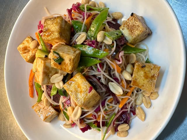 Japanese Tofu Noodle Salad Bowl