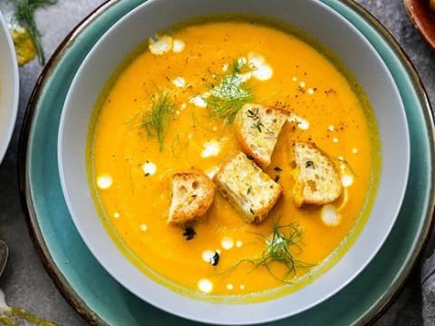 Roasted Carrot, Fennel & Orange Soup