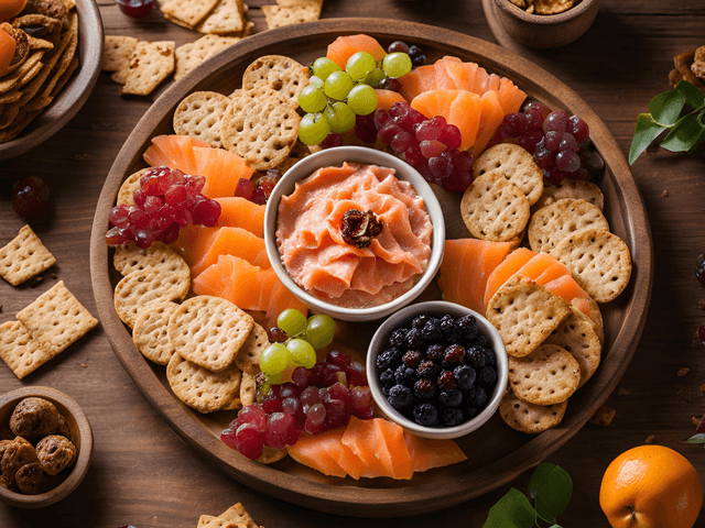 280ml Smoked Salmon Pate w/ Crackers & Dried Fruit
