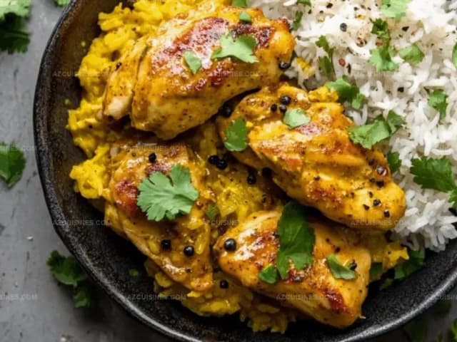 SAFFRON + ROSEWATER POACHED CHICKEN