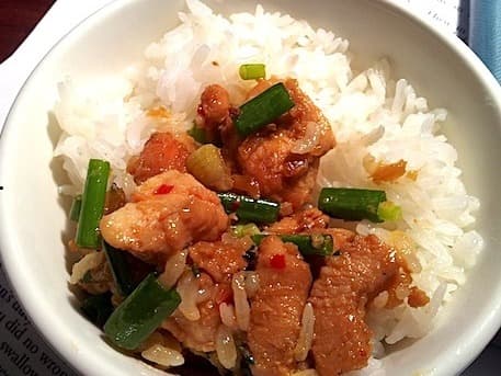 Braised Ginger Chicken w White Rice (Ga Kho Gung)