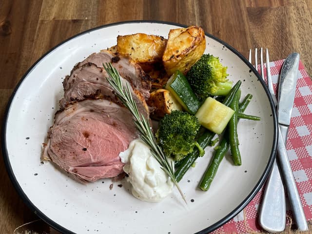 Greek Roasted Lamb Leg