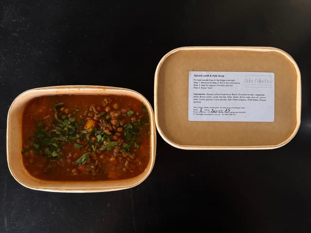 Spiced Lentil & Kale Soup