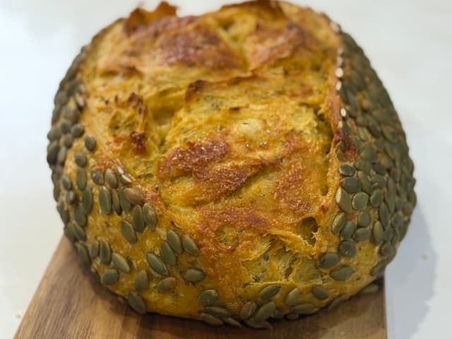 Pumpkin and Chive Sourdough