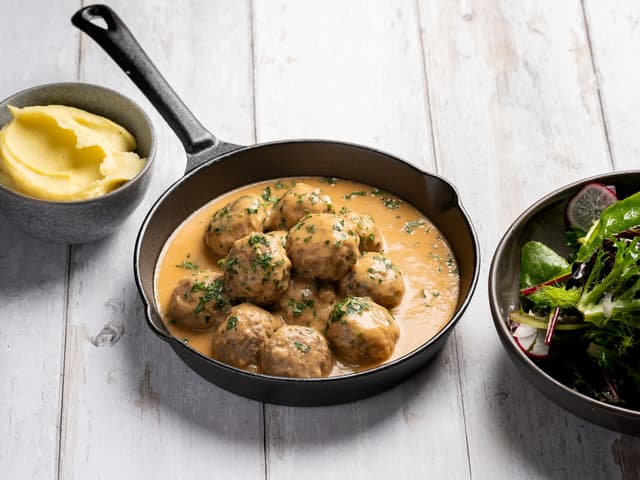 Swedish meatballs with Wagyu and free range pork