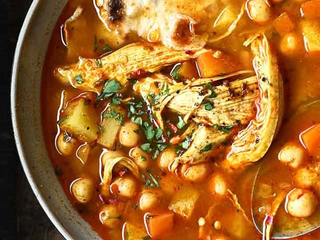 Shawarma Chicken & Vegetable Soup