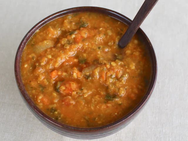 Vegetable & Red Lentil Soup