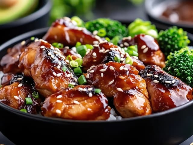 Teriyaki Chicken with Broccoli and Jasmine Rice