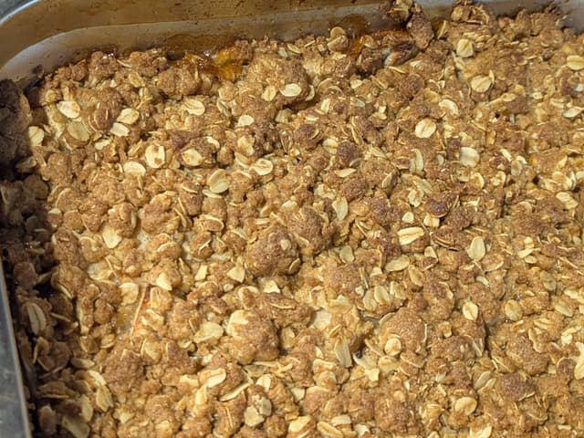 Apple Crumble with Vanilla Bean Custard