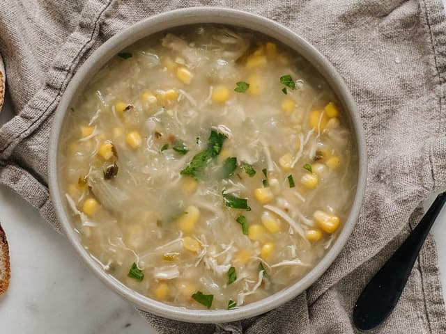 Chicken and Sweetcorn Soup (Mexican Style)