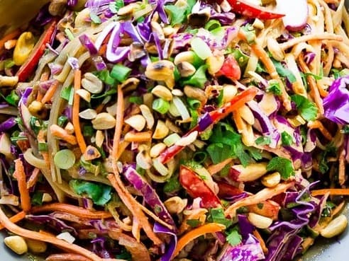 Thai Noodle Salad with Peanut Sauce