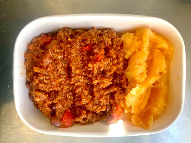 Venezuelan Beef, Black Beans & Root Veg Mash