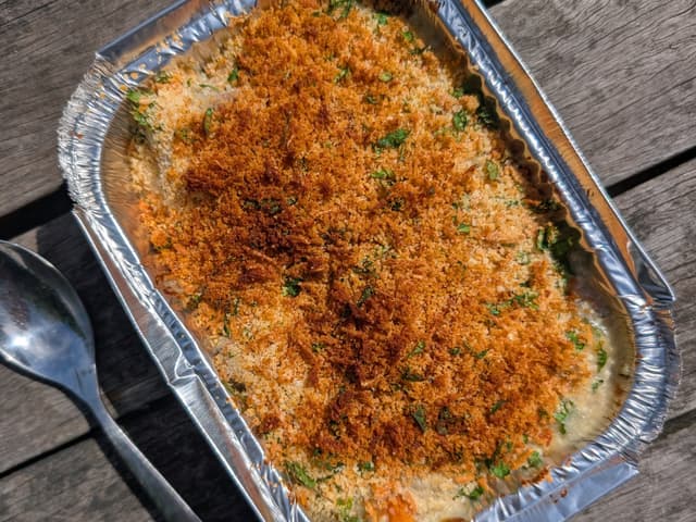 Chicken & Veggie Pie with Parmesan Crumb
