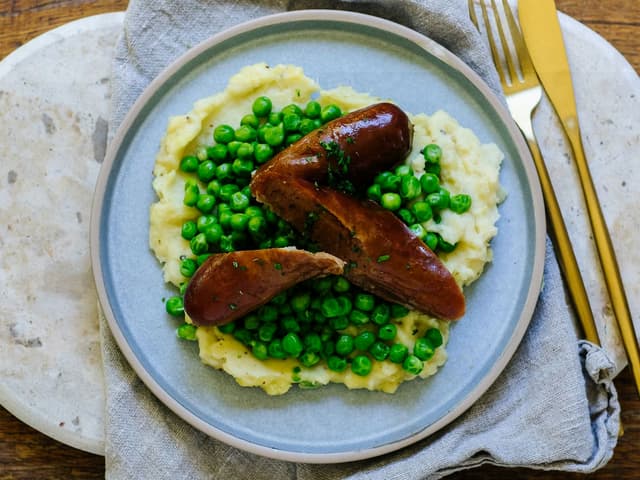 Wagyu Beef Bangers and Mash