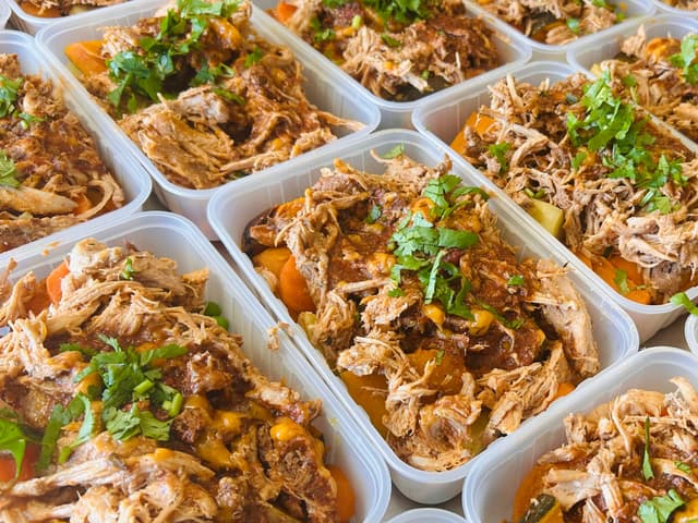 Cajun Pulled Pork with Roasted Vegetables FODMAP