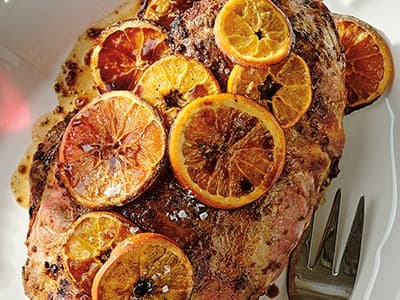 SMOKED ORANGE PULLED LAMB