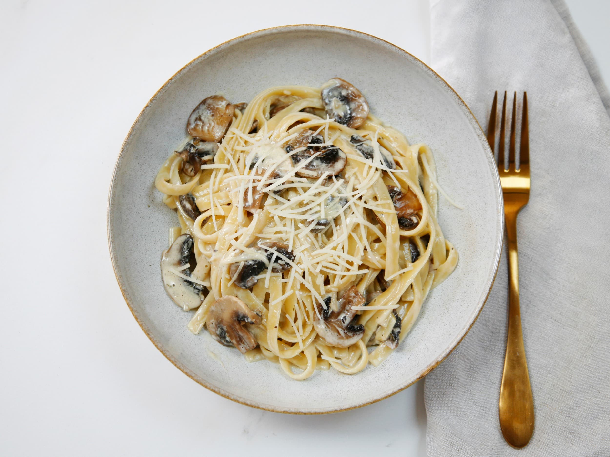 Truffle fettuccine with parmesan