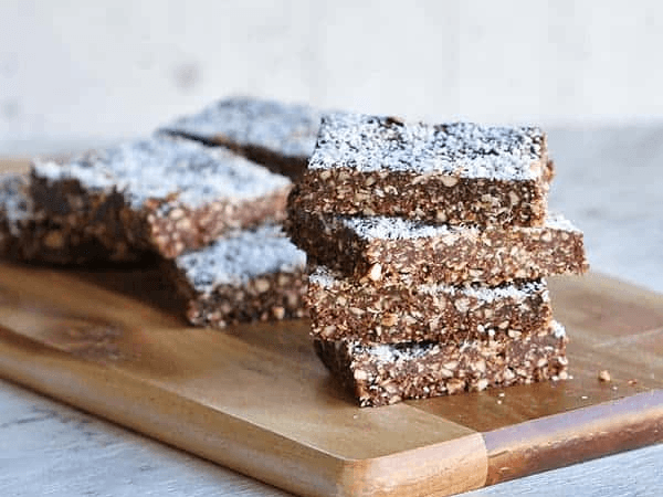 Chocolate coconut slice