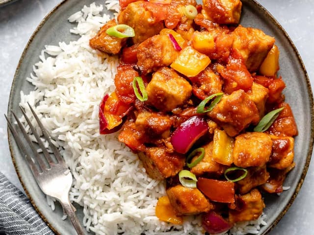 Sweet and Sour Tofu & Rice