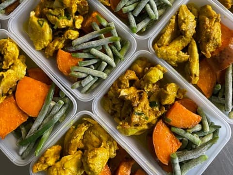 Lebanese Chicken w/Sweet Potato & Green Beans