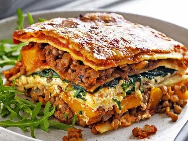 Spinach, Lentil & Ricotta Lasagne