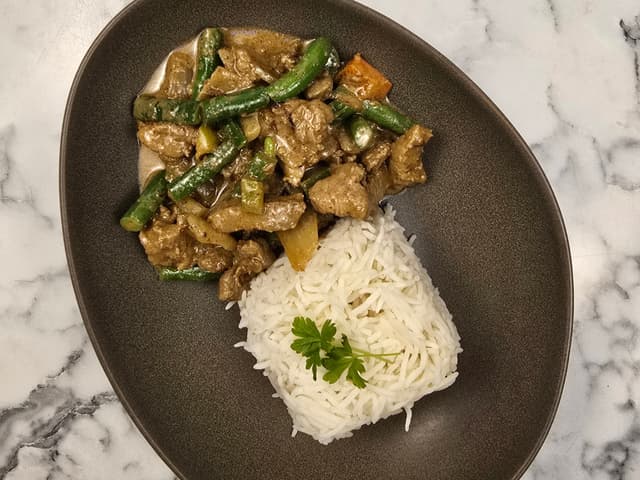 Satay Chicken & Basmati Rice